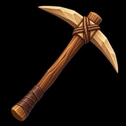 Wooden starter pickaxe